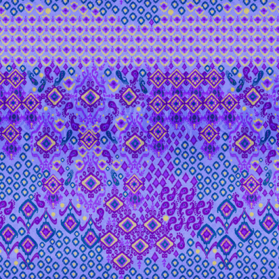 Printed Spanish Ecovero Viscose Challis Spandex - Manic Midnights