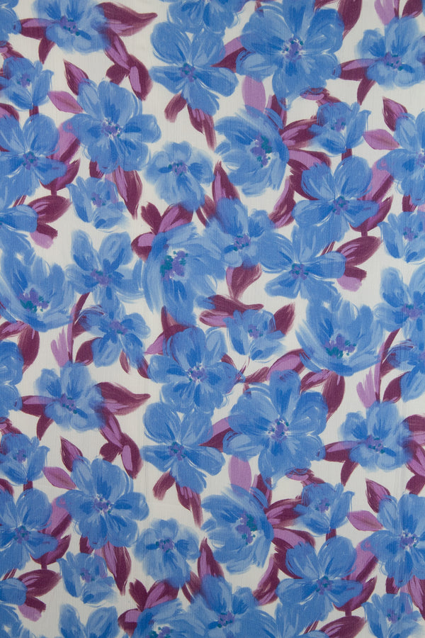Printed Viscose - Deep Sea