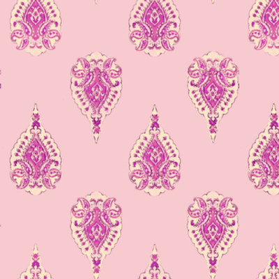 Printed Spanish Ecovero Viscose Linen - Vintage Pendant