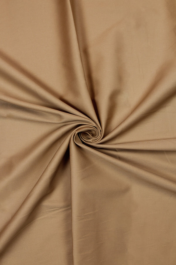 Cotton Sateen Spandex - Beige