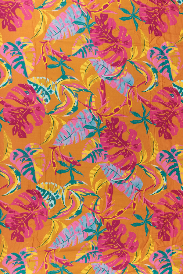 Printed Spanish Viscose Crepe - Always Sunny