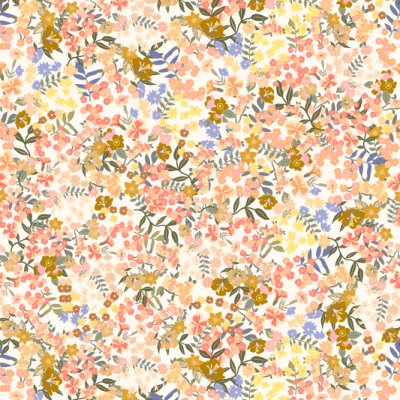 Printed Spanish Organic Cotton Sateen - Daffodils