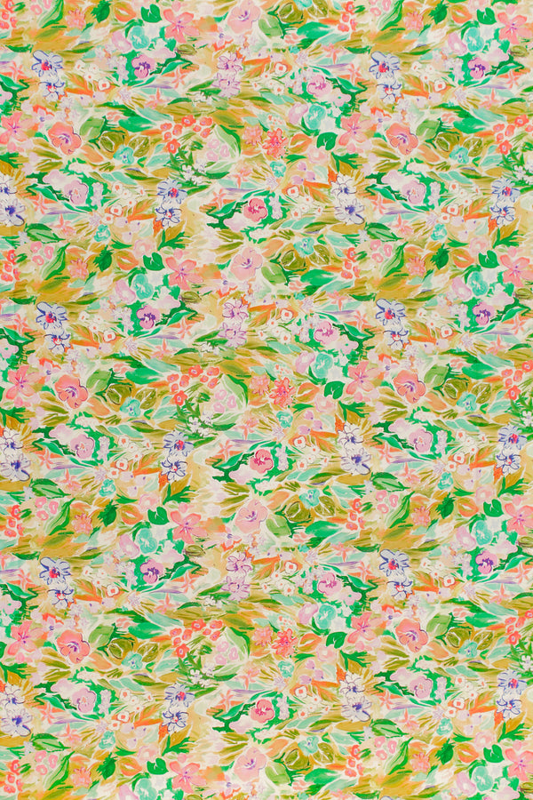 Printed Spanish Organic Cotton Voile - Springtime