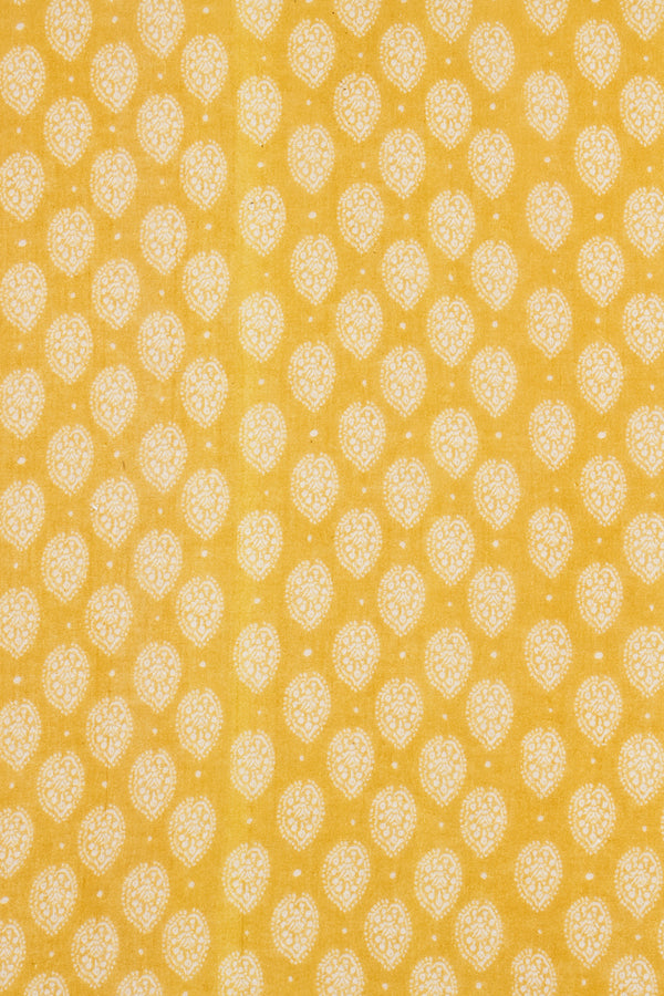 Printed Spanish Organic Cotton Voile - Geo Orange