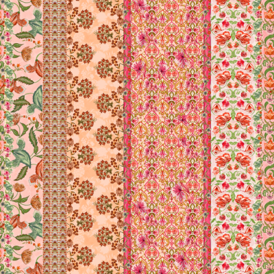 Printed Spanish Ecovero Viscose Crepe - Rhubarb Crust