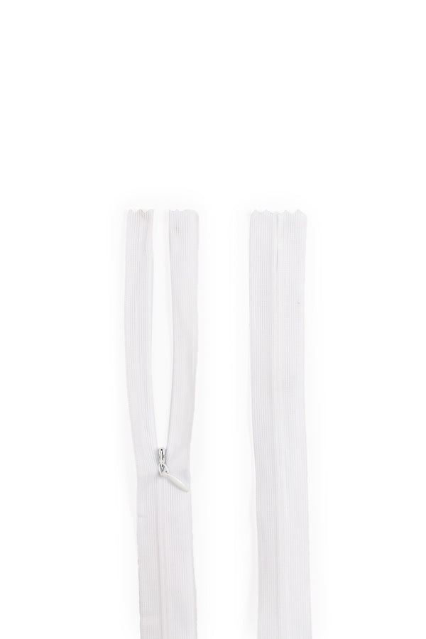 Invisible Dress Zip- White