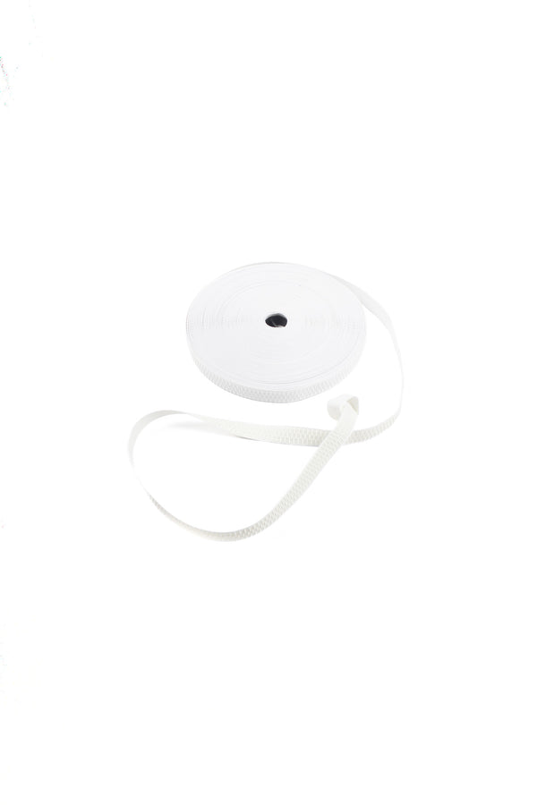 Non Curl Elastic- White