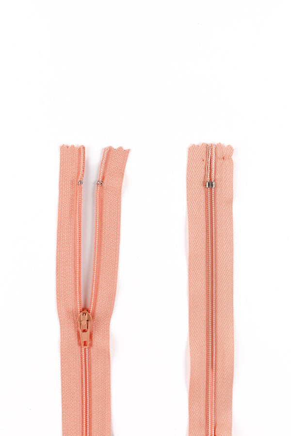 Nylon Dress Zips- Peach