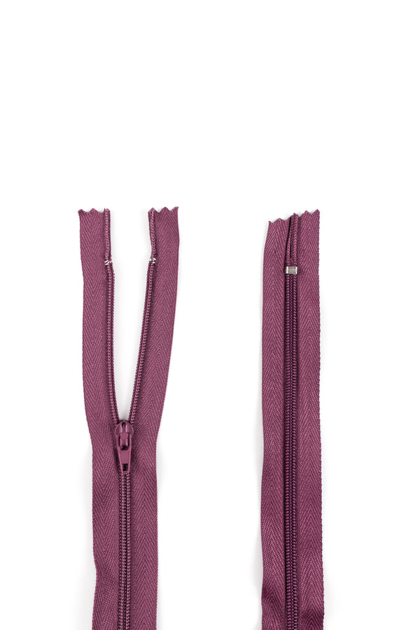 Nylon Dress Zips- Boysenberry