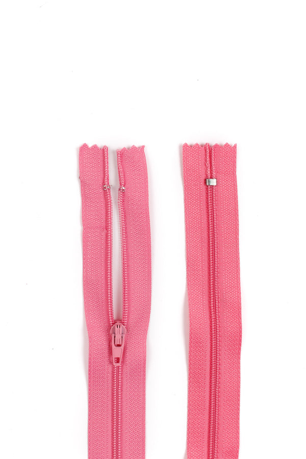 Nylon Dress Zips- Barbie Pink