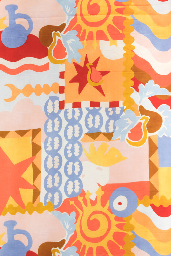 Printed Spanish Oragnic Cotton Poplin Spandex - Lucy