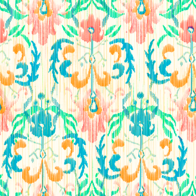 Printed Spanish Cotton (Linen-Look) - Floral Wall