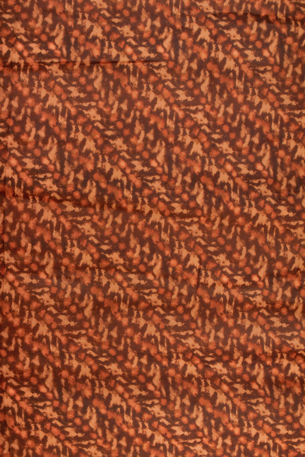 Printed Spanish Viscose Georgette - Fire Ore