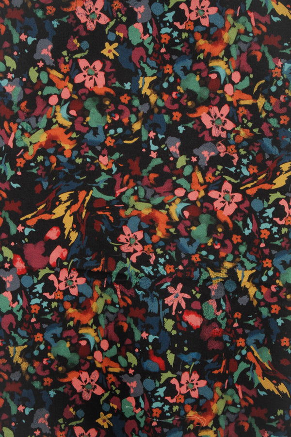 Printed Spanish Polyester Satin Twill - Drops of Joy