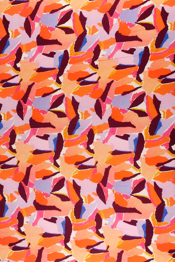 Printed Spanish Viscose Challis- Warm Terazzo