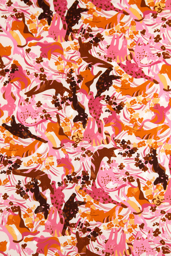 Printed Spanish Ecovero Viscose Jacquard - Purring