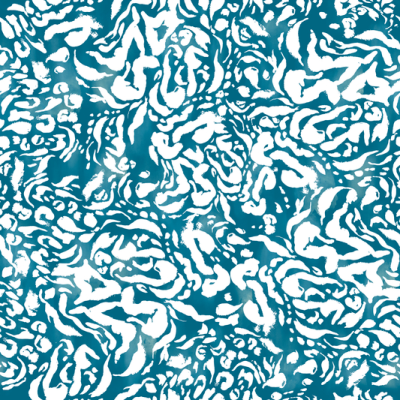 Printed Polyester Crepe- Ocean Leopard