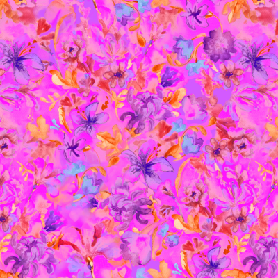 Printed Ecovero Viscose - Pink Blossom