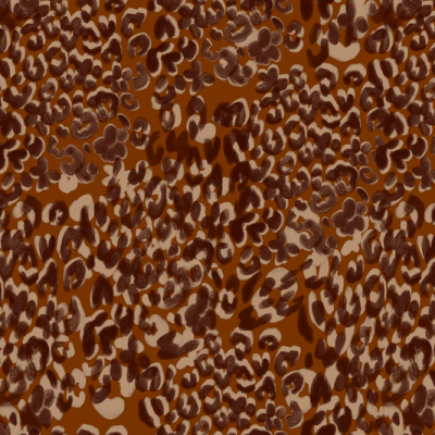 Printed Poly Smooth Satin - Silky Leopard