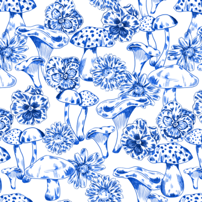 Printed Viscose - Smurfette