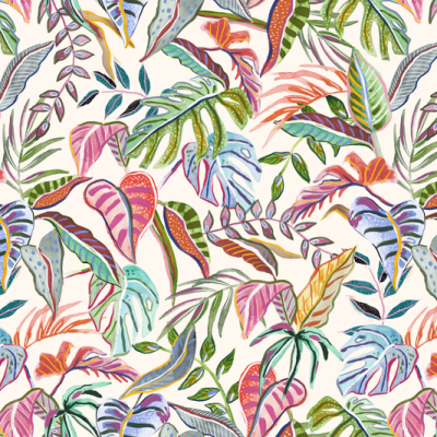 Printed Ecovero Viscose - Daytime Rainforest