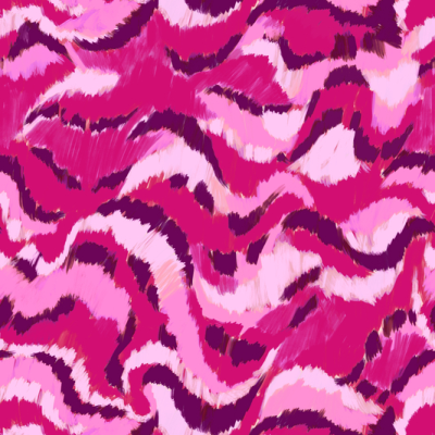 Printed Viscose - Magenta Mirage