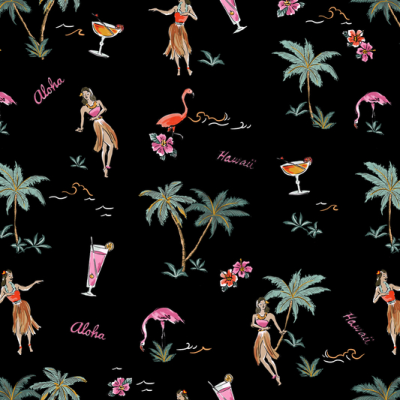 Printed Ecovero Viscose - Aloha Cove