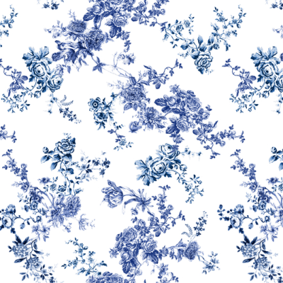 Printed Lightweight Polyester - Snow Blossom