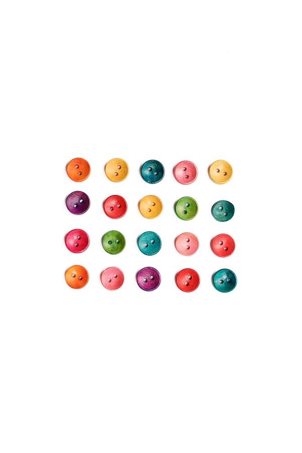 Wooden Buttons Pack - Smarties Small