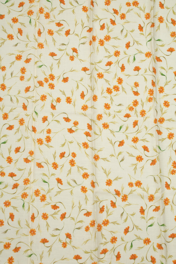 Printed Viscose Linen - Vineyards in Honey Drizzle