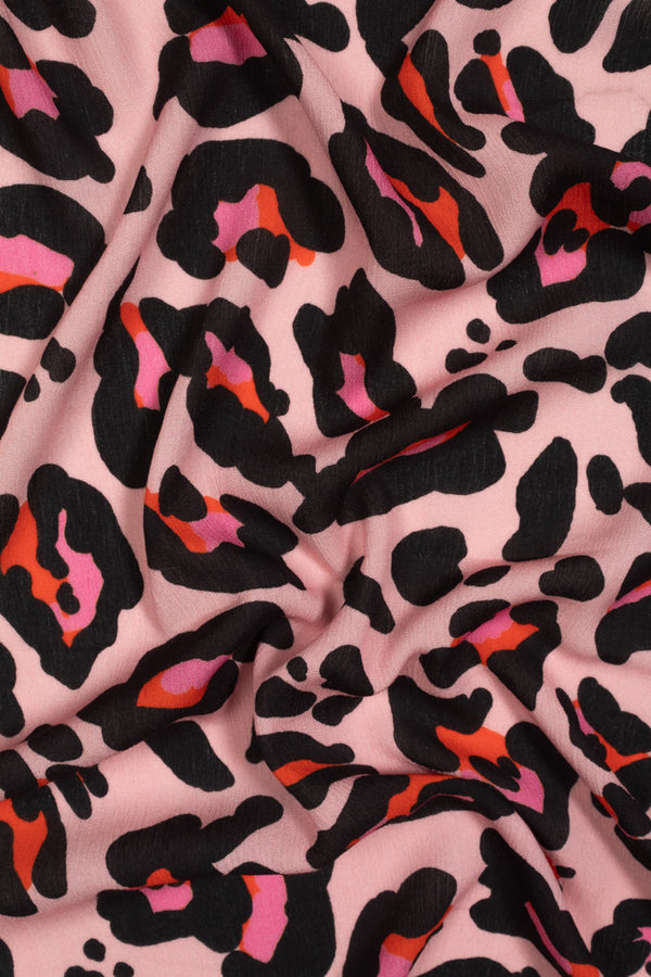 Printed Ecovero Viscose - Leopard Berry