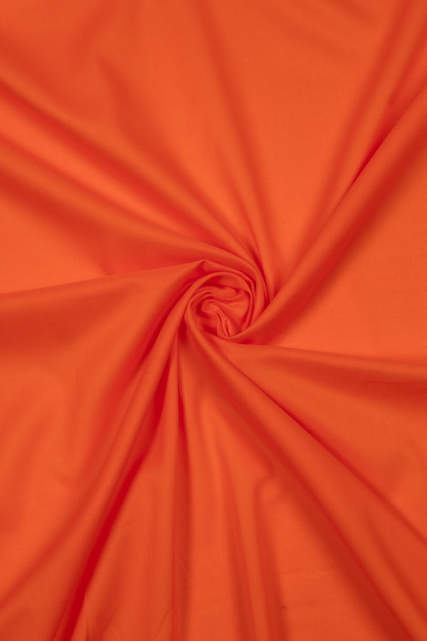 Plain Cotton Voile - Highlighter Orange