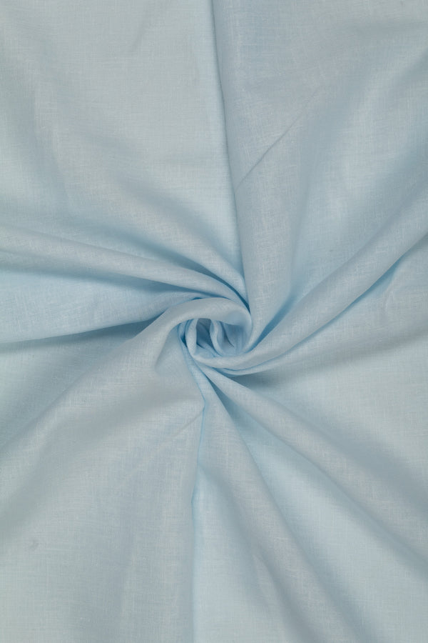 Plain Ecovero Viscose/Linen- Alice Blue