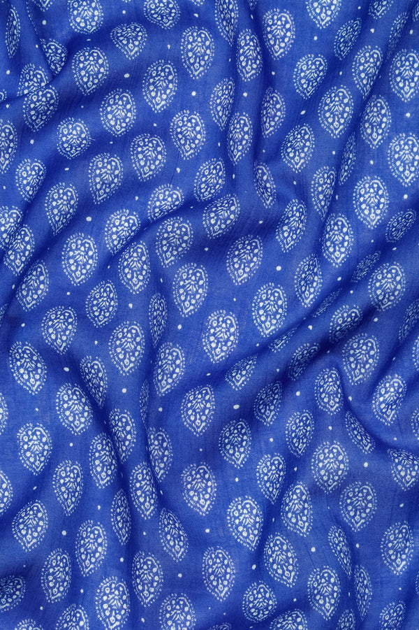 Printed Cotton - Geo Royal Blue