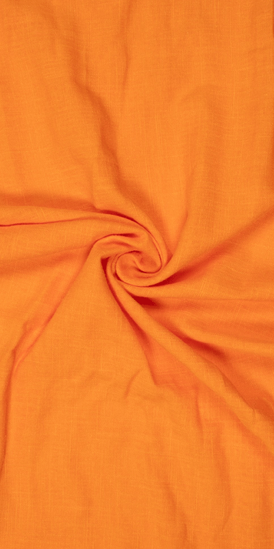 Plain Viscose Linen - Orange