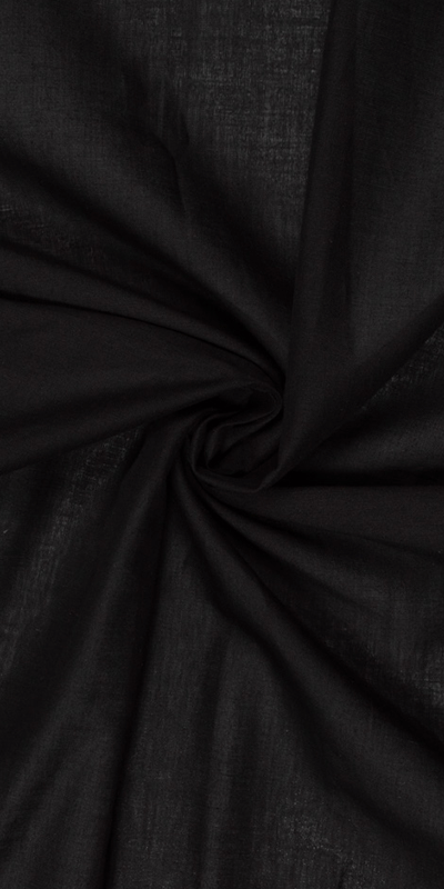 Plain Cotton Voile - Raven