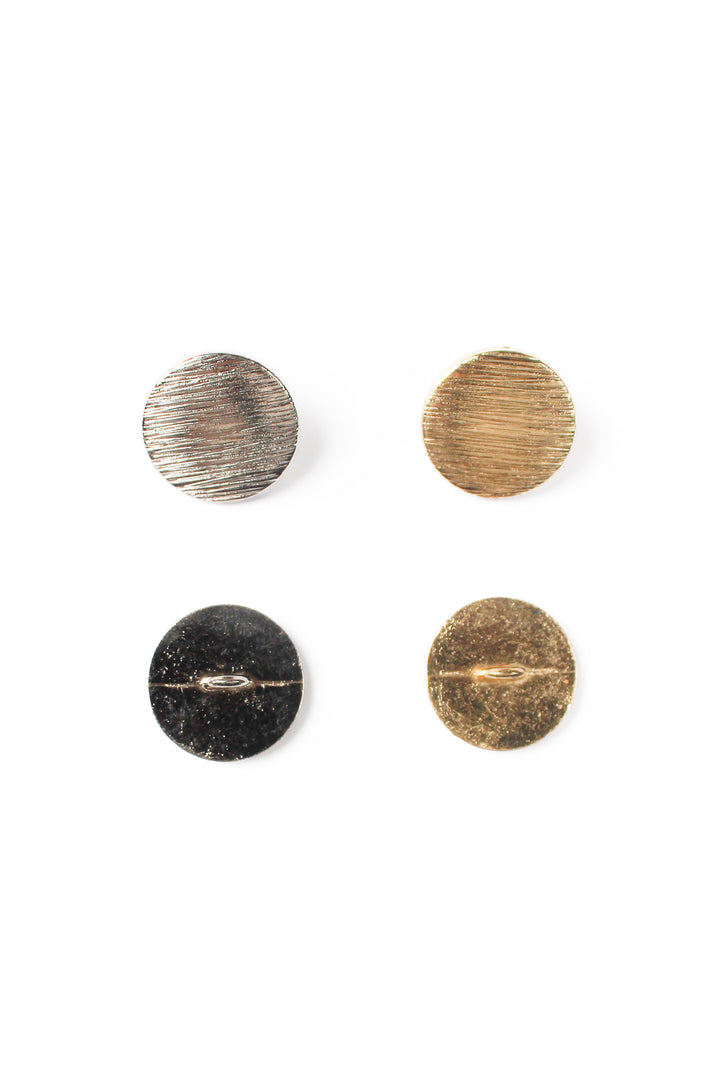 Metal Textured Button Metal Buttons- Textured – Lively Fabrics